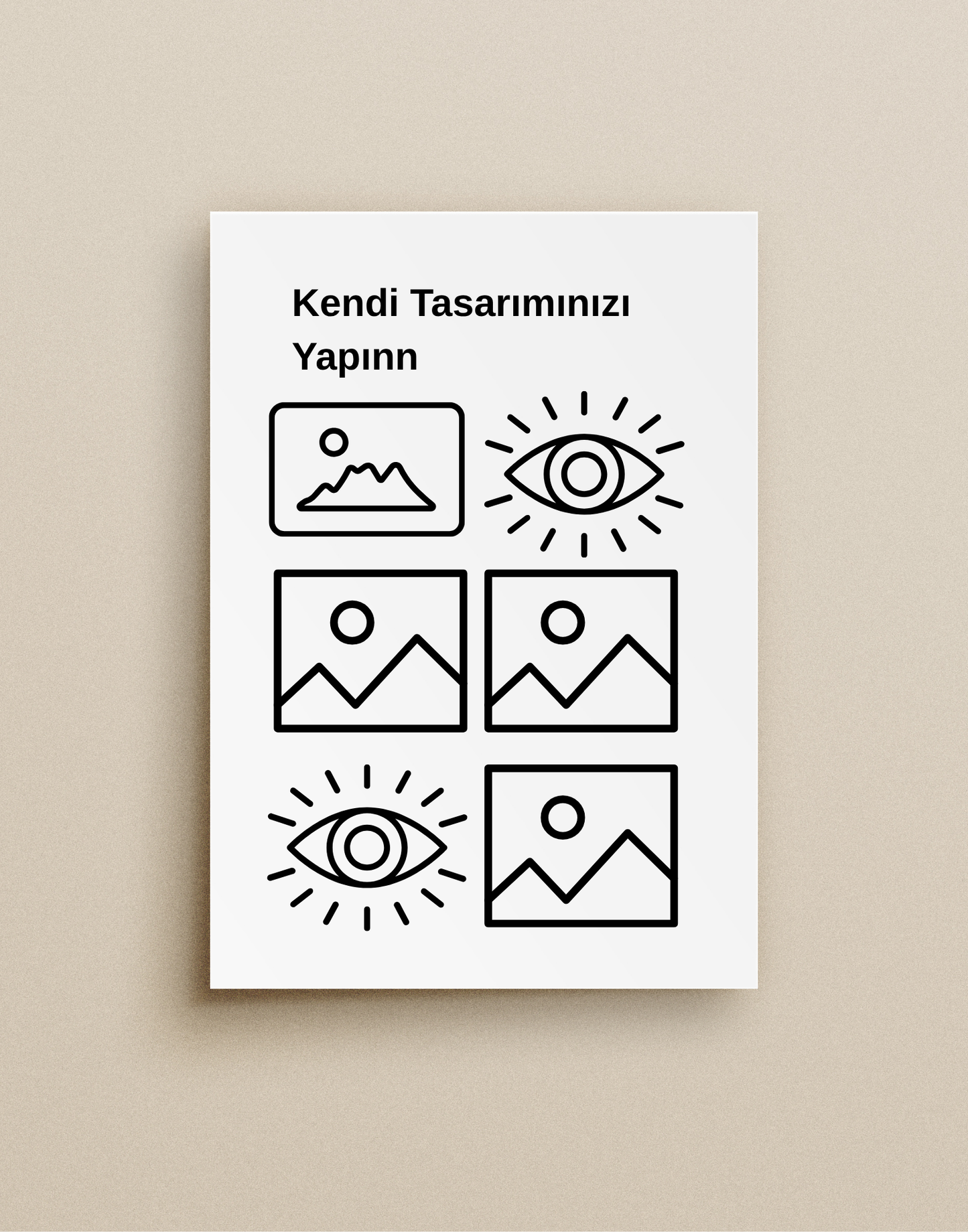 6'lı Fotoğraflı Poster